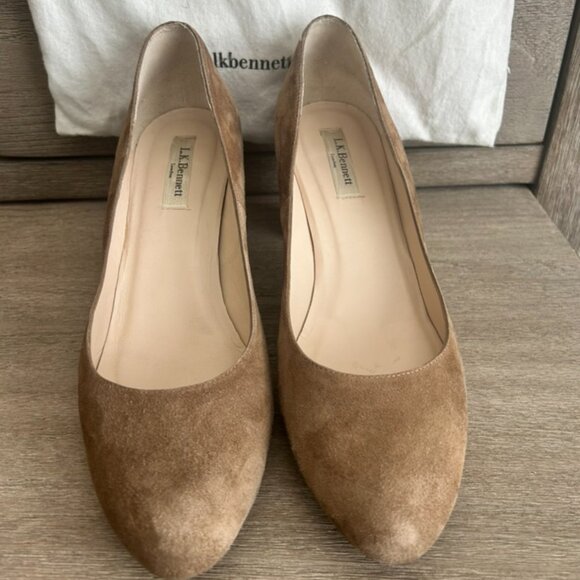 LK Bennett Suede Block Heels | (size UK 42, US 10.5-11) - Picture 4 of 14